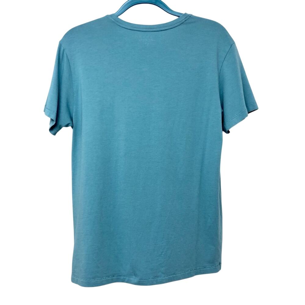 Tahari Mens Turquoise V Neck Short Sleeve T Shirt - Picture 7 of 16